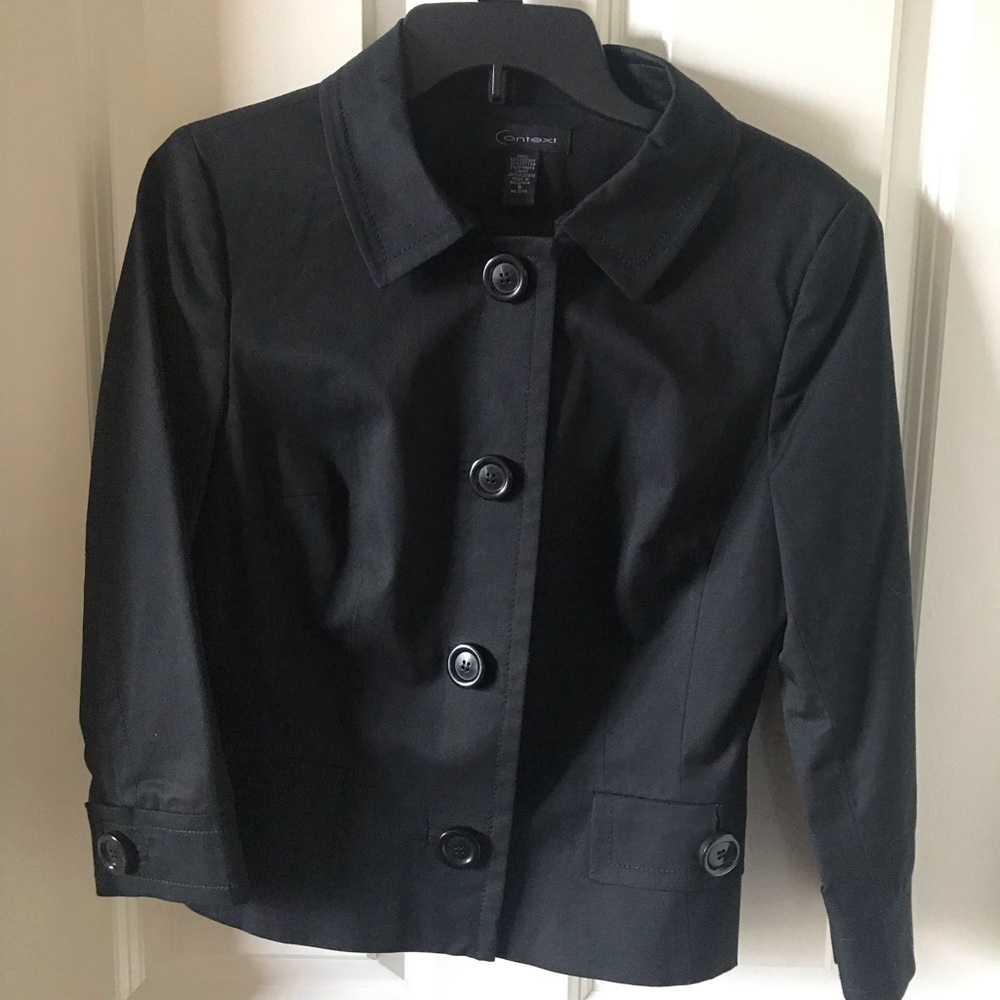 Context Black Button Down Short Jack. - image 5